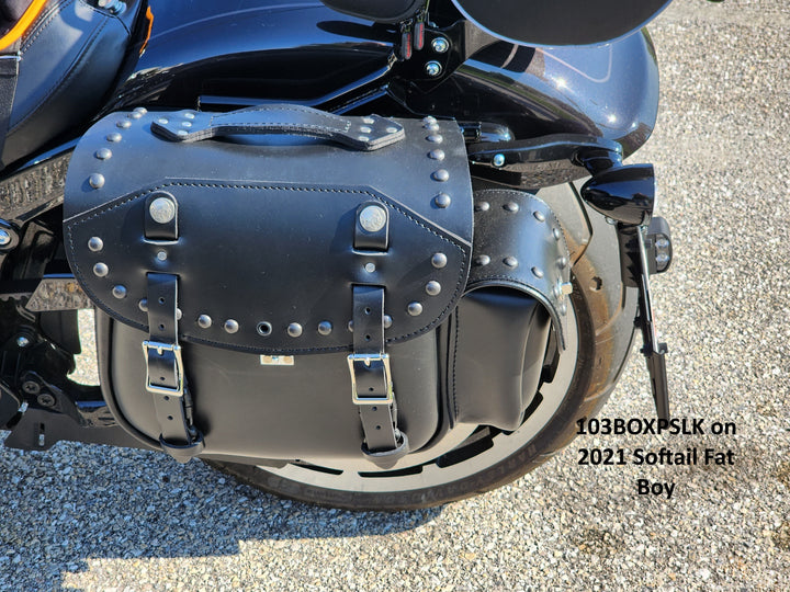 103X Pony Express Leather Saddlebags - Main Image