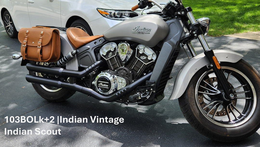 103+2 Longer Pony Express Leather Saddlebags
