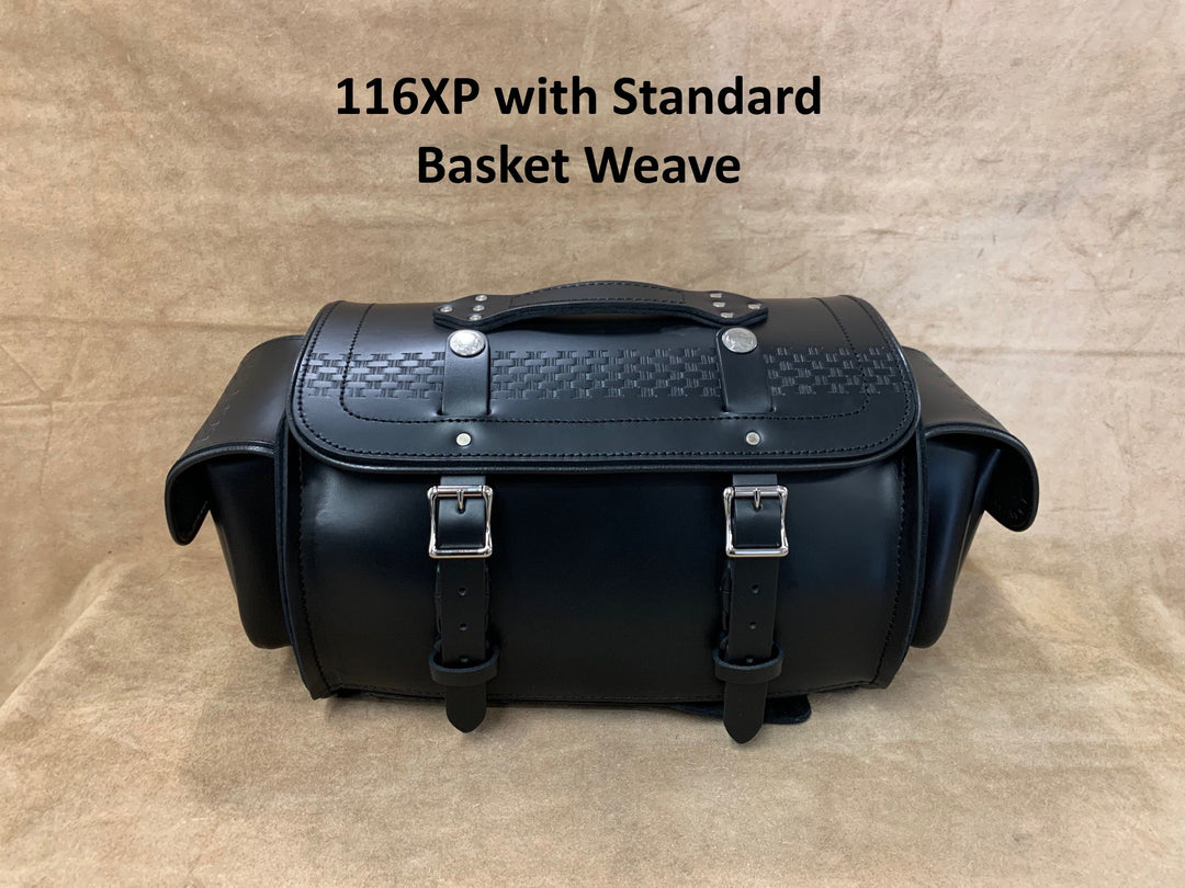 116XP Large Leather Duffel Bag with Side Pockets - Main Image