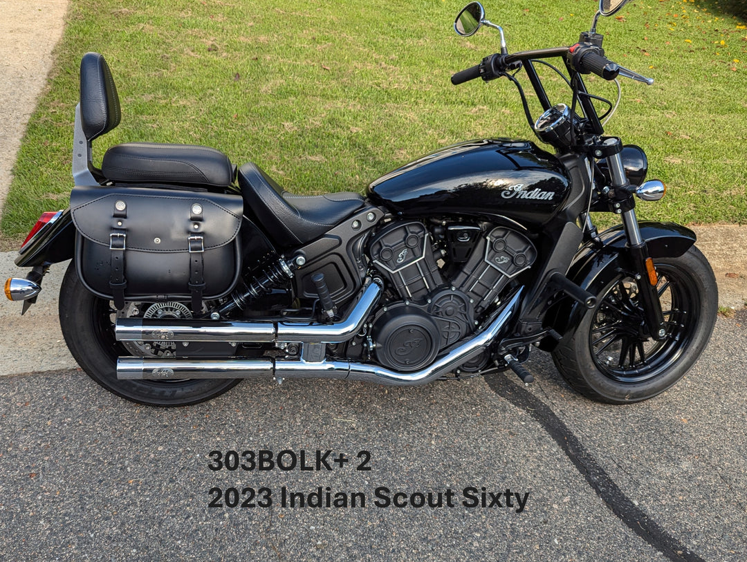 303+2 Longer Pony Express Leather Saddlebags