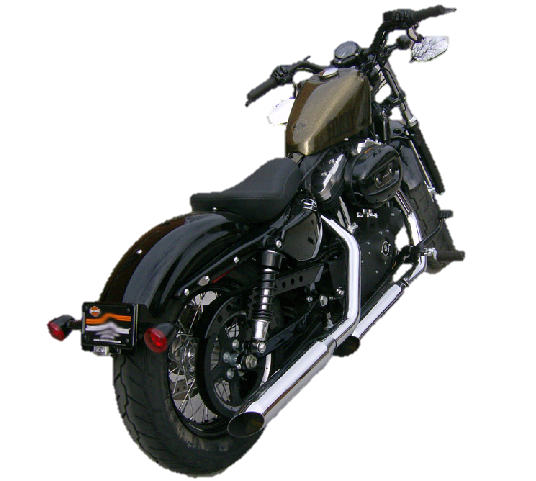 LPSPTNIGHT License Plate and Turn Signal Relocation Kits for Harley Da