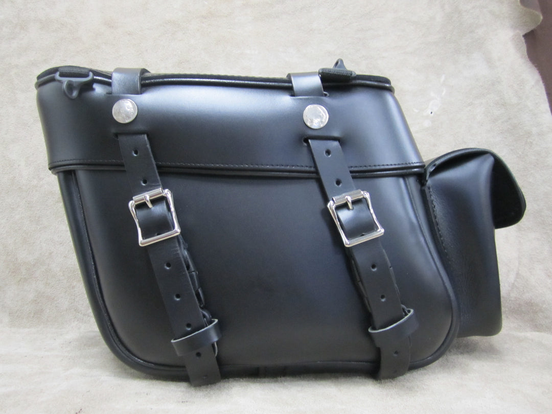 108 Deluxe Slight Angle Leather Saddlebags