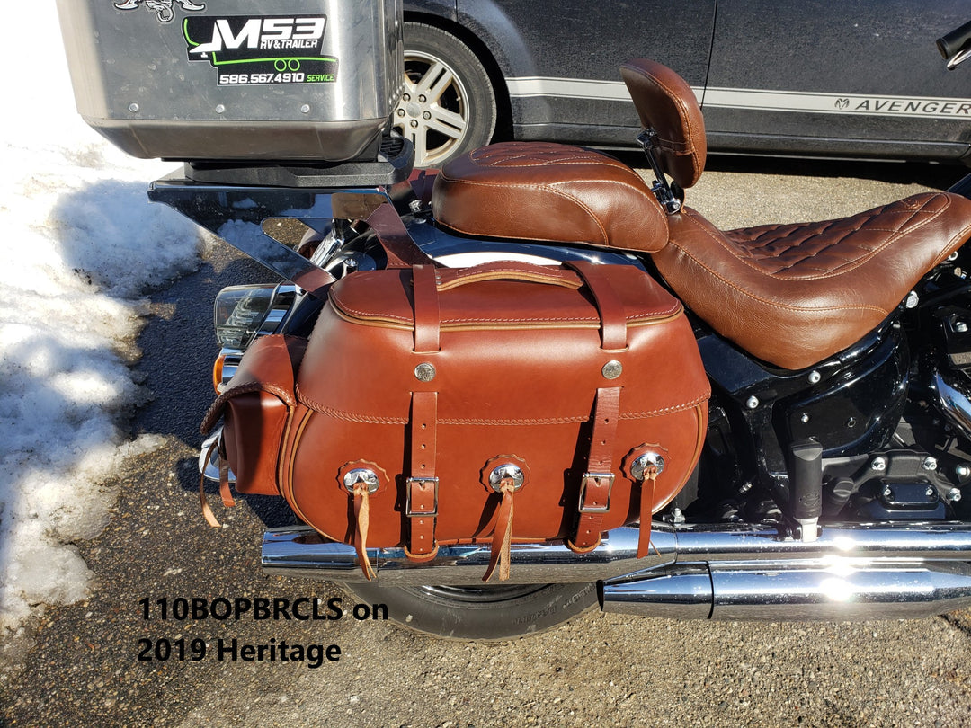 Used leather saddlebags for motorcycles top