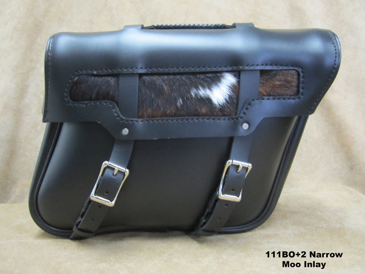 111+2 Deluxe Slight Angle Leather Saddlebags