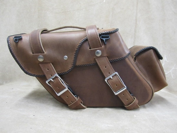 Lockable leather saddlebags shop