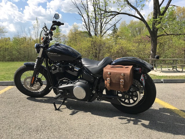 225 Small Leather Saddlebags
