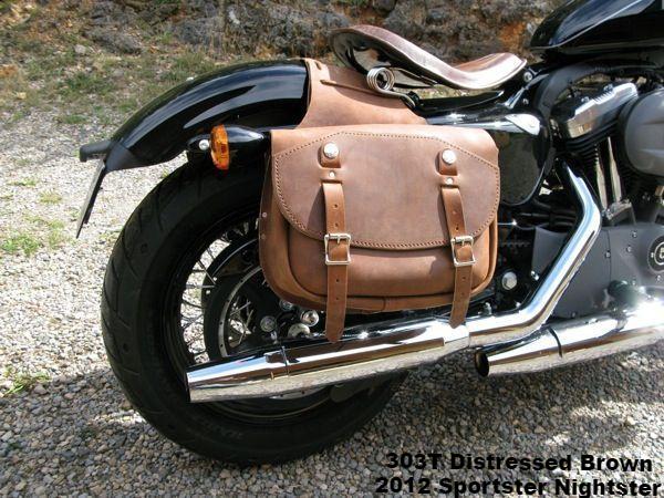 Motorcycle leather saddlebags for sale 2025