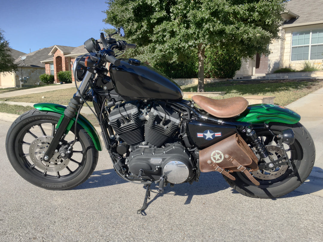 310L Sportster Left Side Leather Solo Bag