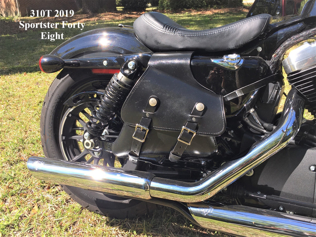 310T Small Sportster Leather Throw Over Bag