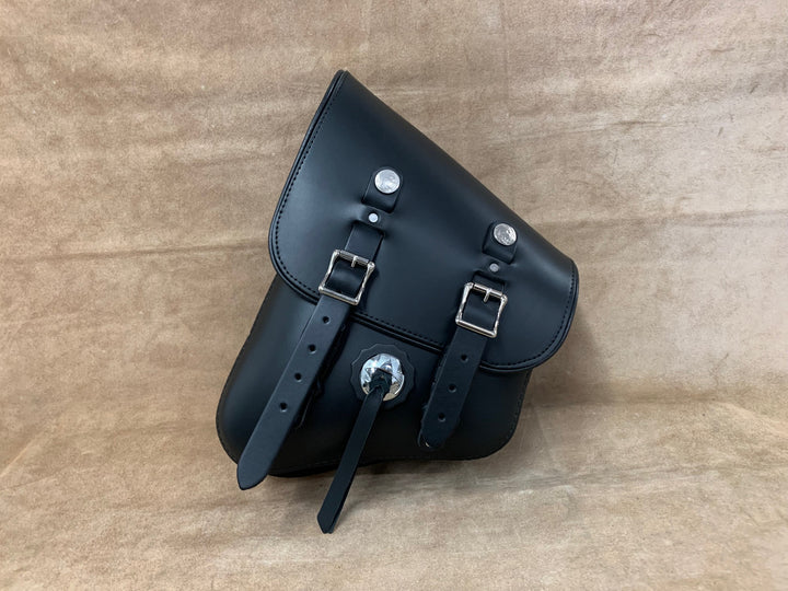 Custom Leather Left Side Solo Bag for Harley Davidson Softail