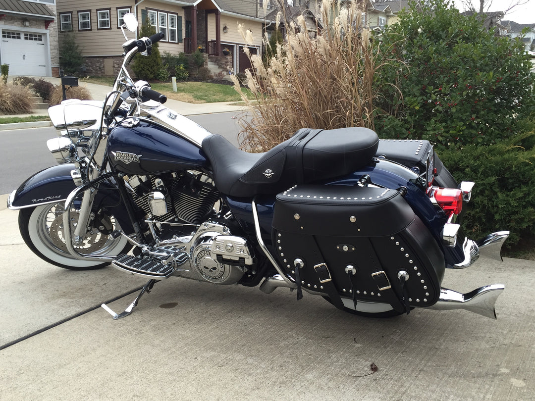 Heritage softail leather saddlebags shop