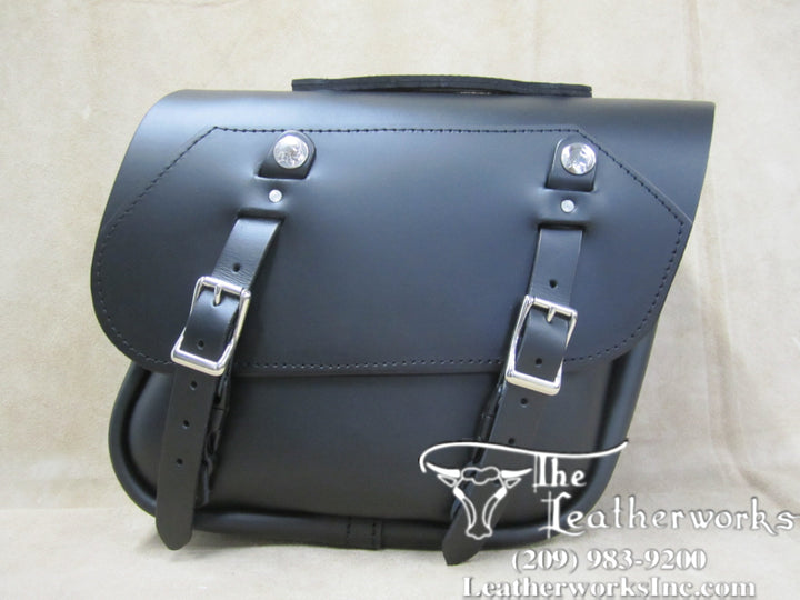 バッグ leather short Back 112P Deluxe Wide Angle Leather Saddlebags with Rear Pockets