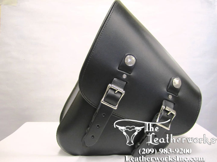 Custom Leather Left Side Solo Bag for Harley Davidson Softail